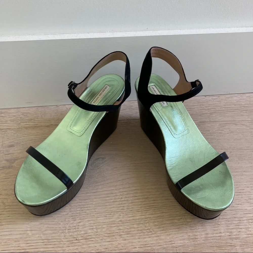 Dries Van Noten Platform Wedge Sandals